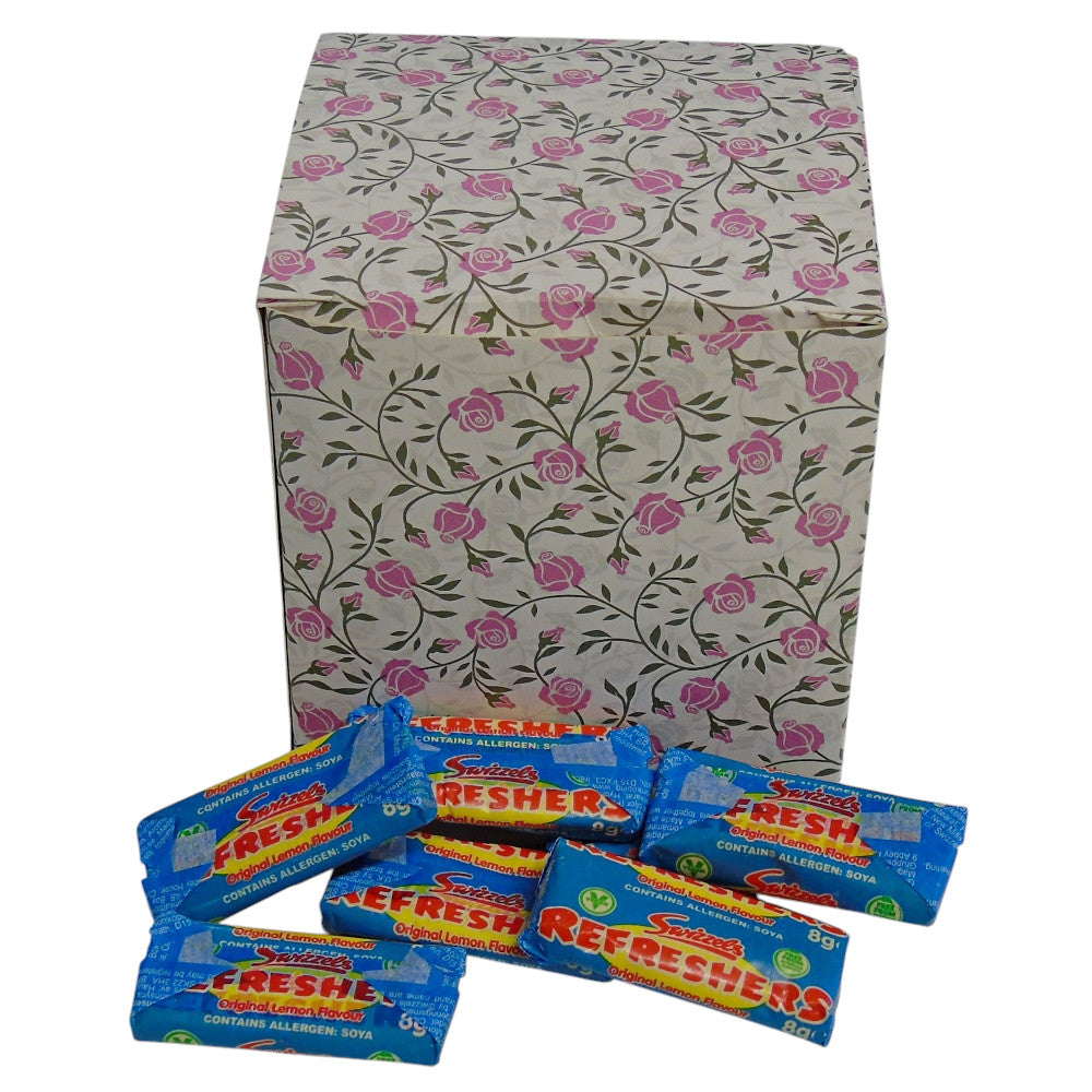 300g Square Flower Pattern Box of Swizzles Refreshers