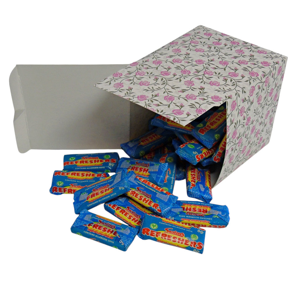 300g Square Flower Pattern Box of Swizzles Refreshers