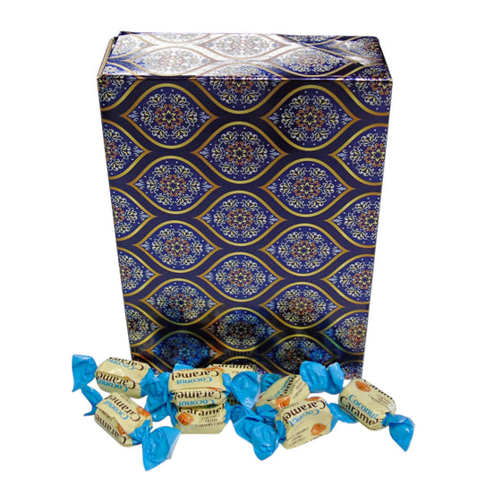 350g Rectangular Pattern of YUMMYs Coconut Caramel Chews