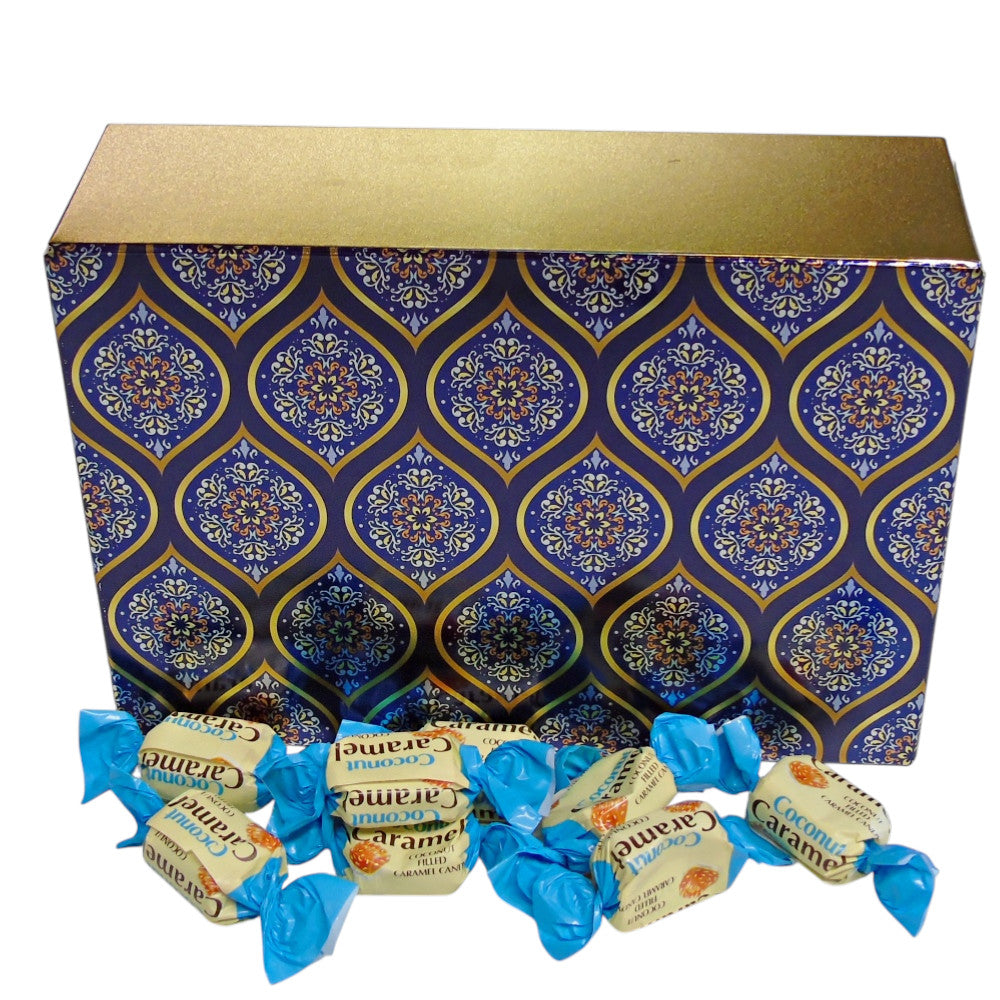 350g Rectangular Pattern of YUMMYs Coconut Caramel Chews