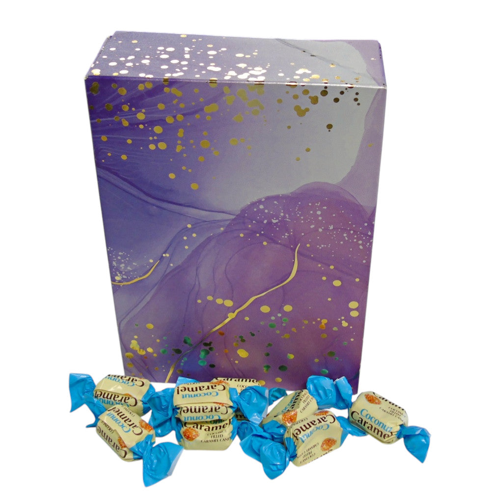 350g Rectangular Pattern of YUMMYs Coconut Caramel Chews