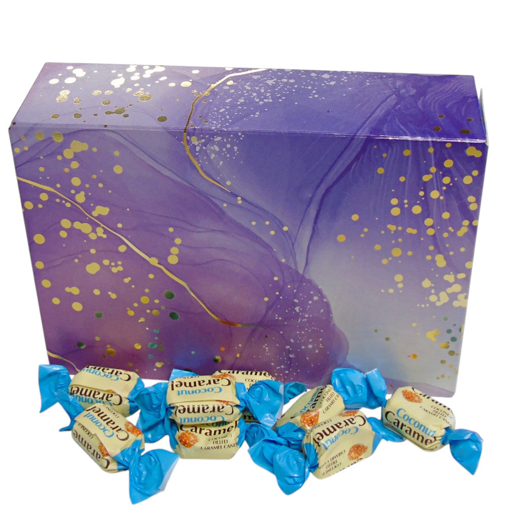 350g Rectangular Pattern of YUMMYs Coconut Caramel Chews