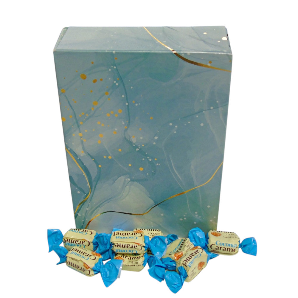 350g Rectangular Pattern of YUMMYs Coconut Caramel Chews