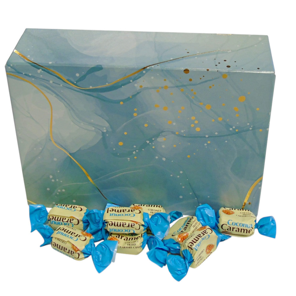 350g Rectangular Pattern of YUMMYs Coconut Caramel Chews