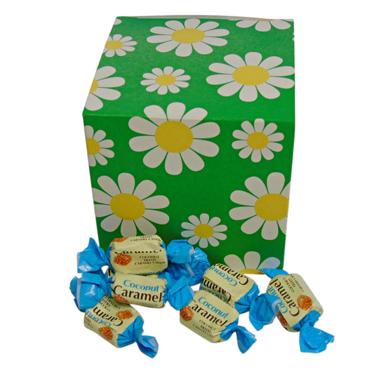300g Flower Pattern Box of YUMMYs Coconut Caramel Chews