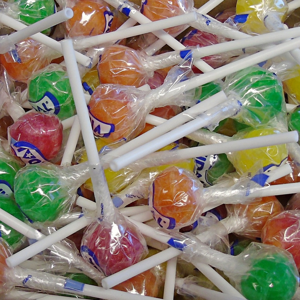 300g Tin Tie Bag of Individually Wrapped Vidal Fruit Flavoured Lollies