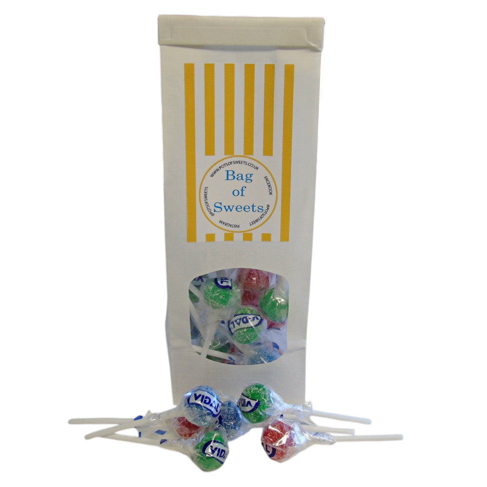 300g Tin Tie Bag of Individually Wrapped Vidal Assorted Tongue Painter Lollies
