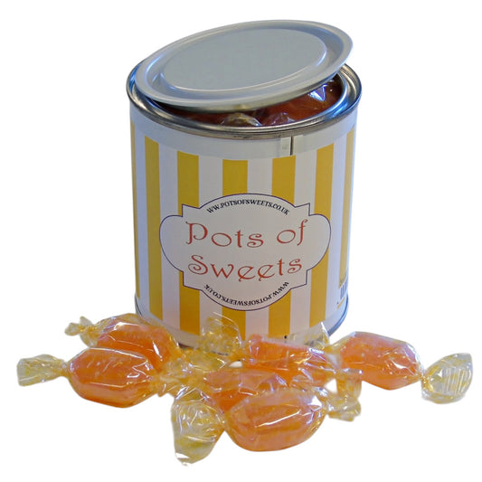 250g Paint Pot Tin of Sugar Free Barley Sugar Hard Boiled Sweets