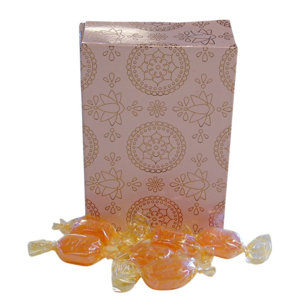 250g Rectangular Patterned Box of Sugar Free Barley Sugar Hard Boiled Sweets