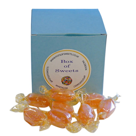 300g Square Coloured Box of Sugar Free Barley Sugar Hard Boiled Sweets