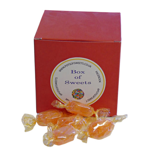 300g Square Coloured Box of Sugar Free Barley Sugar Hard Boiled Sweets