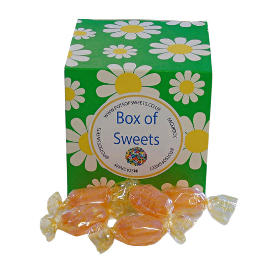 300g Flower Pattern Box of Sugar Free Barley Sugar Hard Boiled Sweets