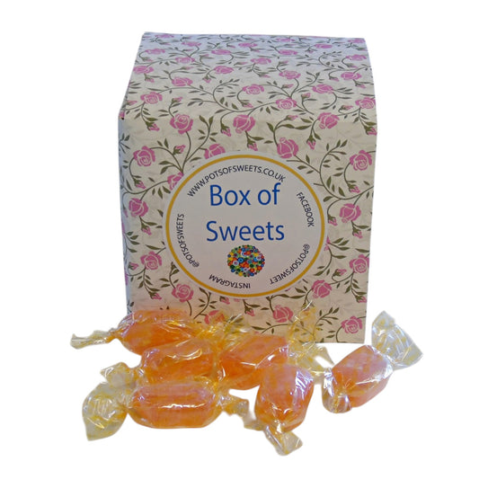 300g Flower Pattern Box of Sugar Free Barley Sugar Hard Boiled Sweets