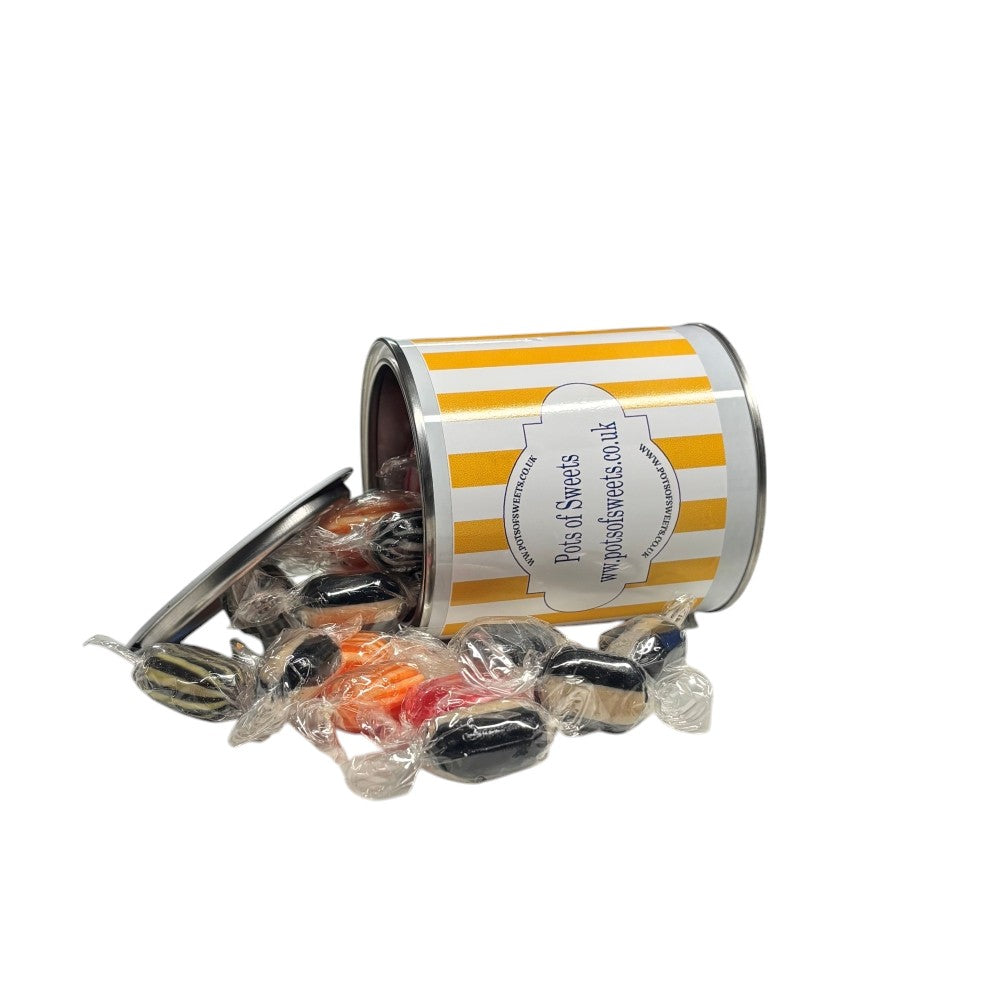 250g Paint Pot Tin of Buchanans Winter Mix Hard Boiled Sweets