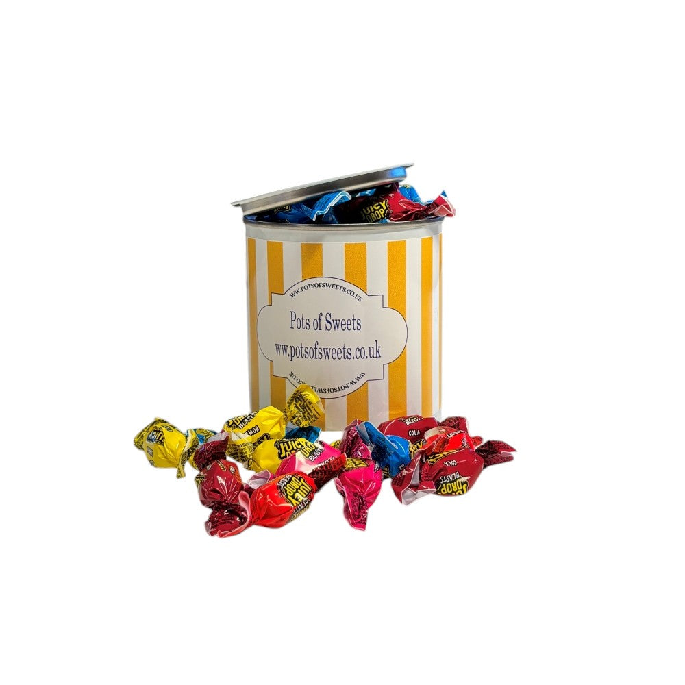 250g Paint Pot Tin of Bazooka Juicy Drops