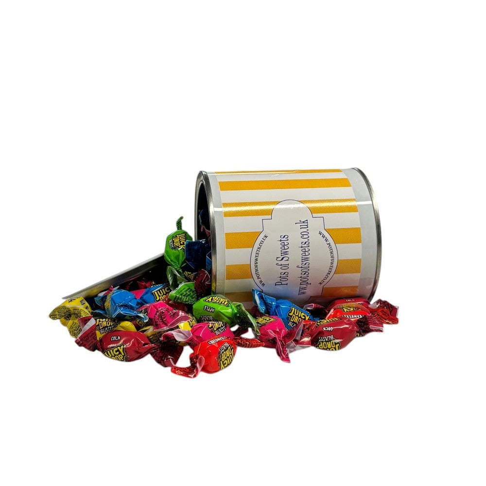 250g Paint Pot Tin of Bazooka Juicy Drops