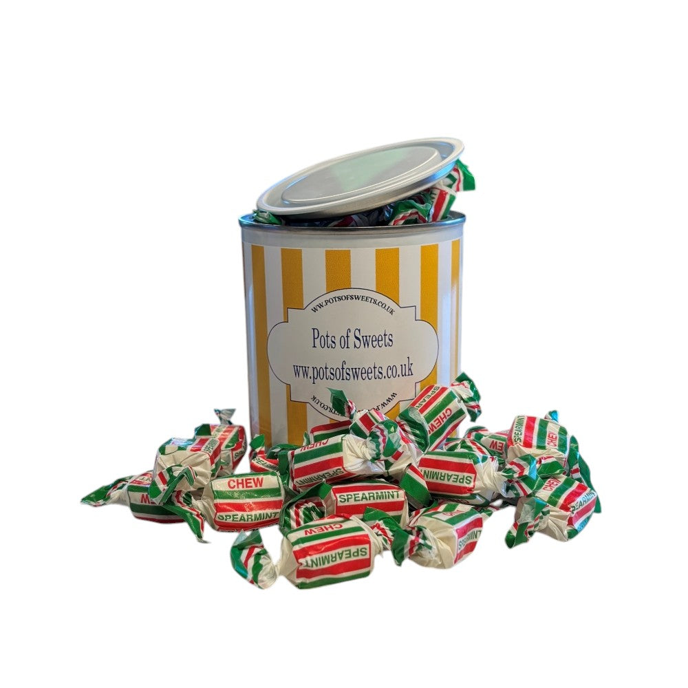 250g Paint Pot Tin of Spearmint Chews