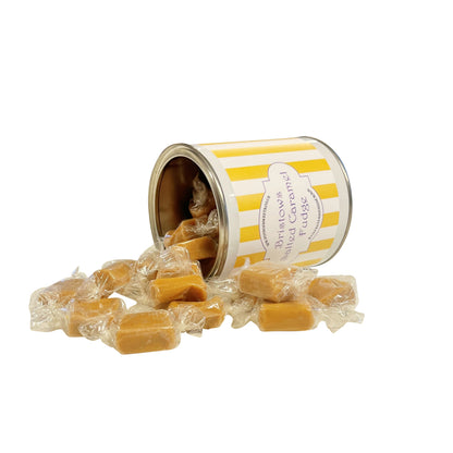 250g Paint Pot Tin of Bristows Salted Caramel Fudge