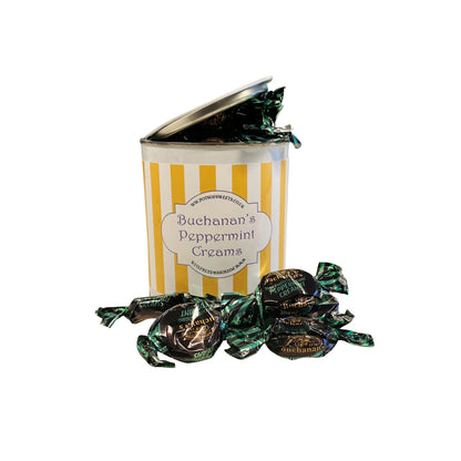 250g Paint Pot Tin of Buchanan's Chocolate Peppermint Creams