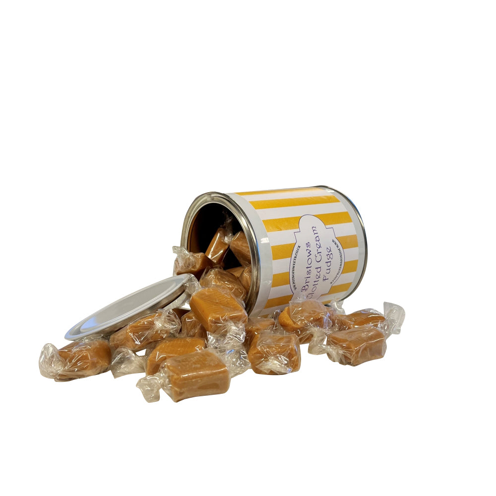 250g Paint Pot Tin of Bristows Clotted Cream Fudge