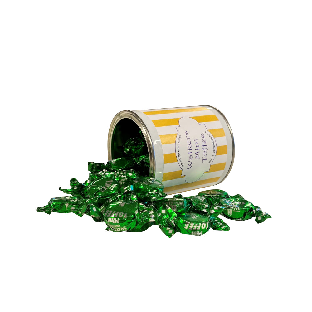 250g Paint Pot Tin of Walkers Mint Toffees