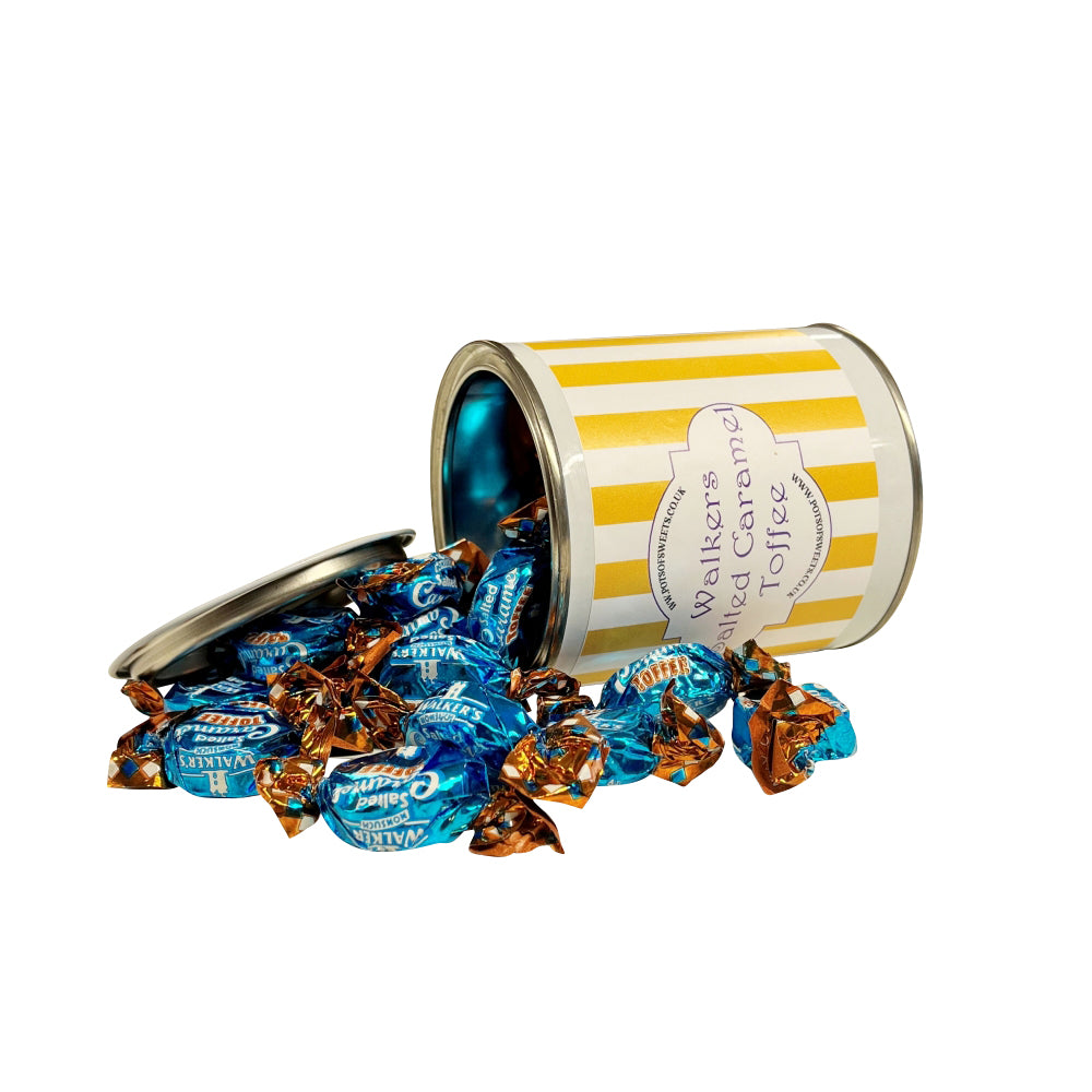 250g Paint Pot Tin of Walkers Salted Caramel Toffees