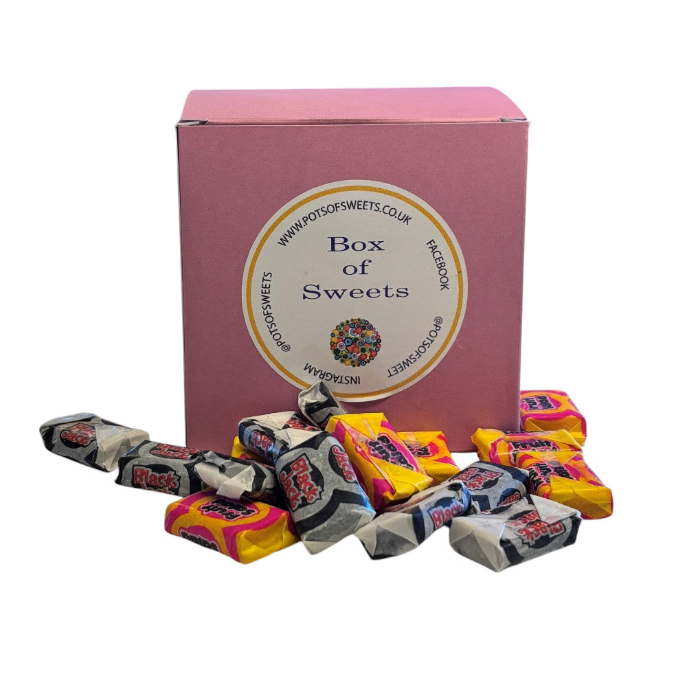 300g Square Box of Black Jacks and Fruit Salads