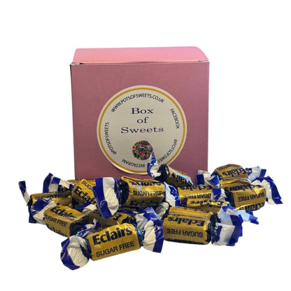 300g Square Box of Sugar Free Chocolate Eclairs