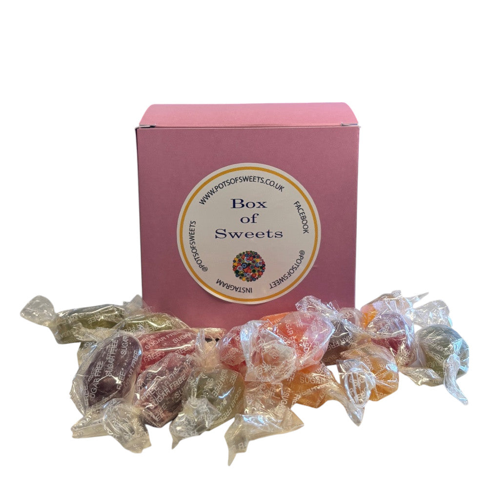 300g Square Box of Sugar Free Fruit Drops