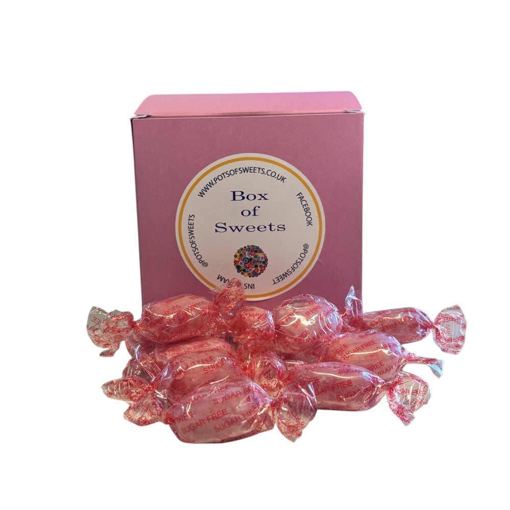 300g Square Box of Sugar Free Strawberry Sherbets Sweets