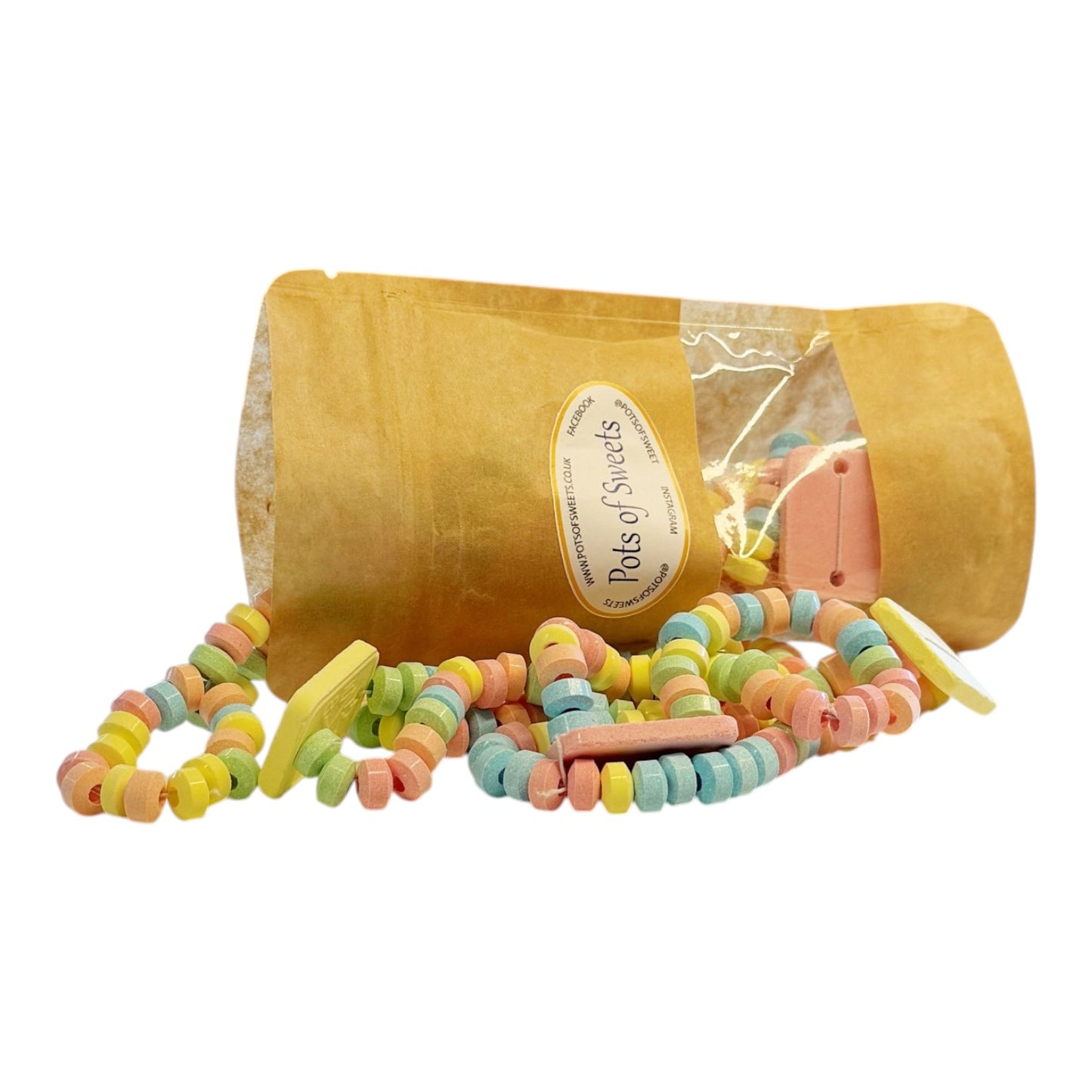 Pouch of 5 Candy Watches on Elastic String