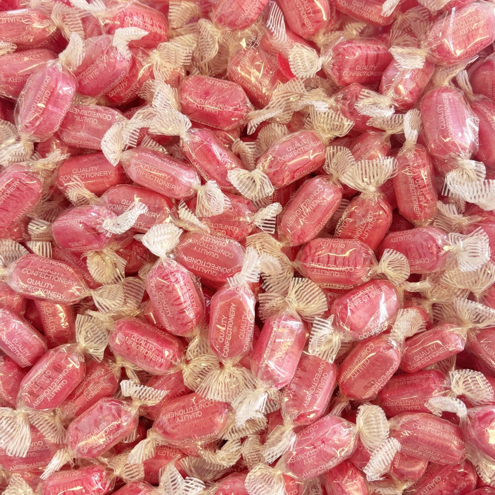 300g Square Window Paisley Pattern Box of Strawberry Sherbets Sweets