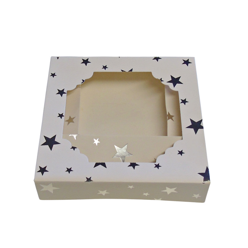 300g Square Window Star Pattern Box of Sherbet Pineapple Sweets