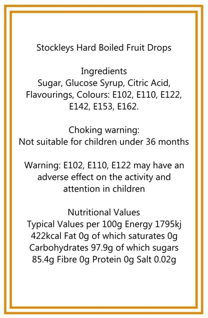 300g Square Window Star Pattern Box of Hard Boiled Fruit Drop Sweet