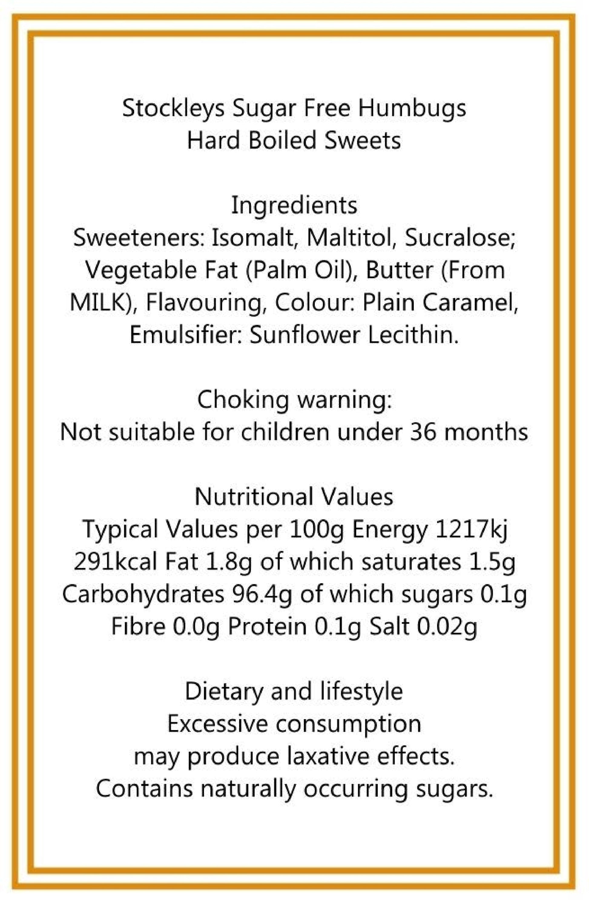 300g Square Window Pattern Box of Sugar Free Mint Humbugs
