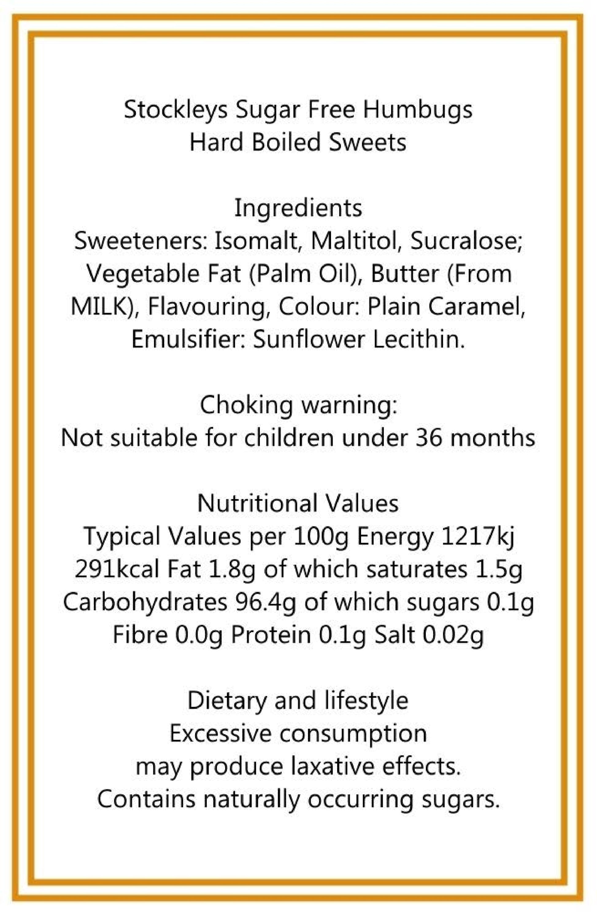 300g Bag of Stockleys Sugar Free Mint Humbugs
