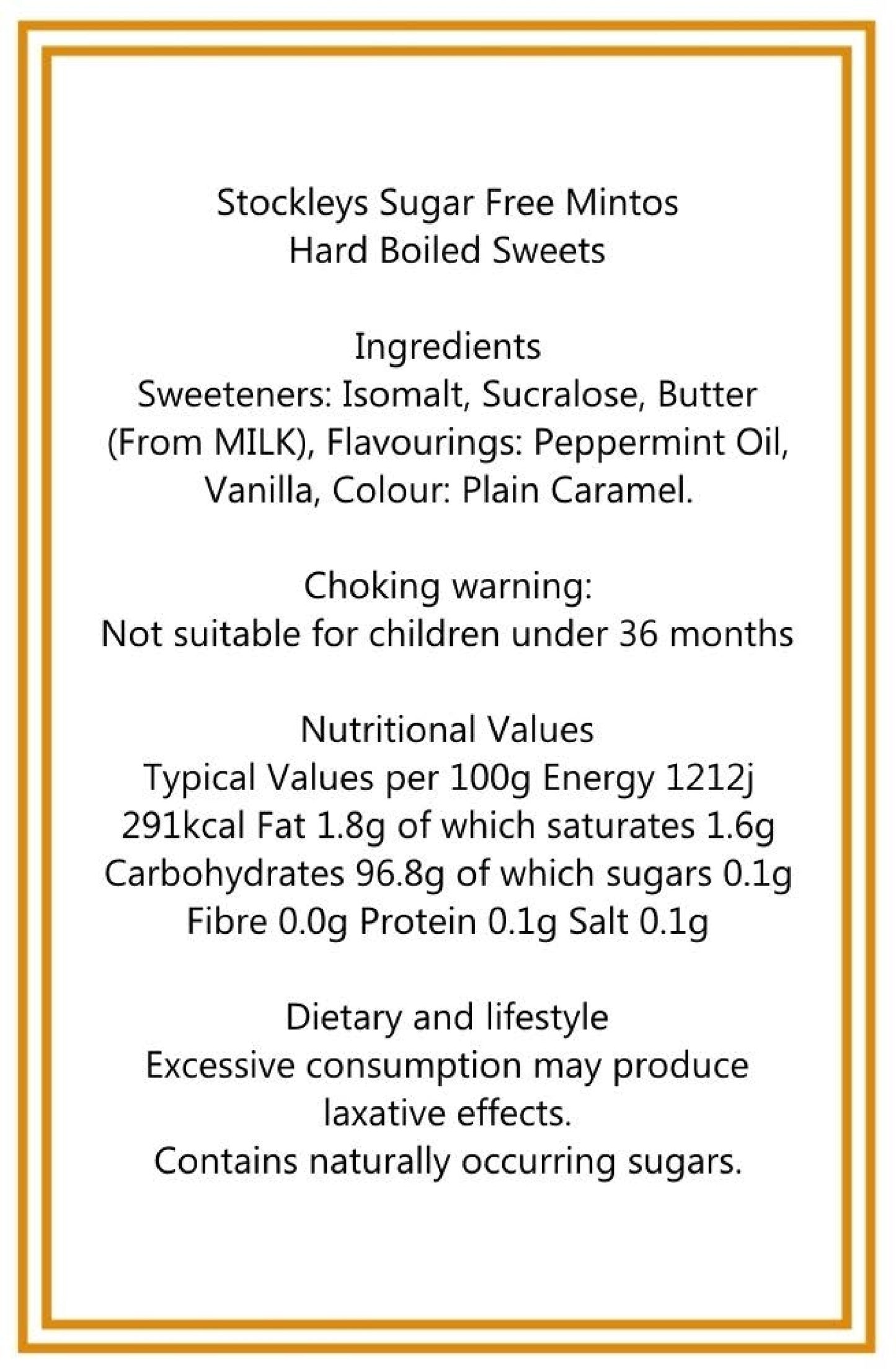 300g Square Flower Pattern Box of Sugar Free Mintoes