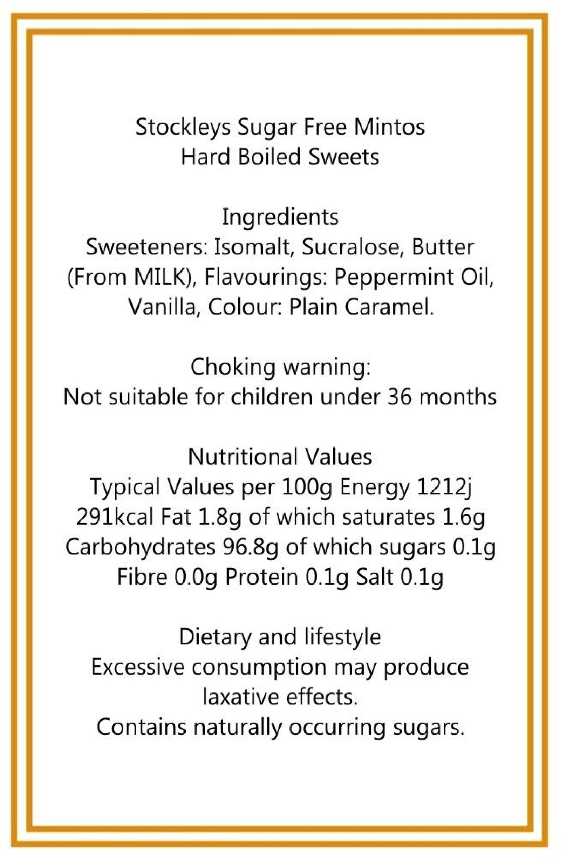 300g Square Flower Pattern Box of Sugar Free Mintoes