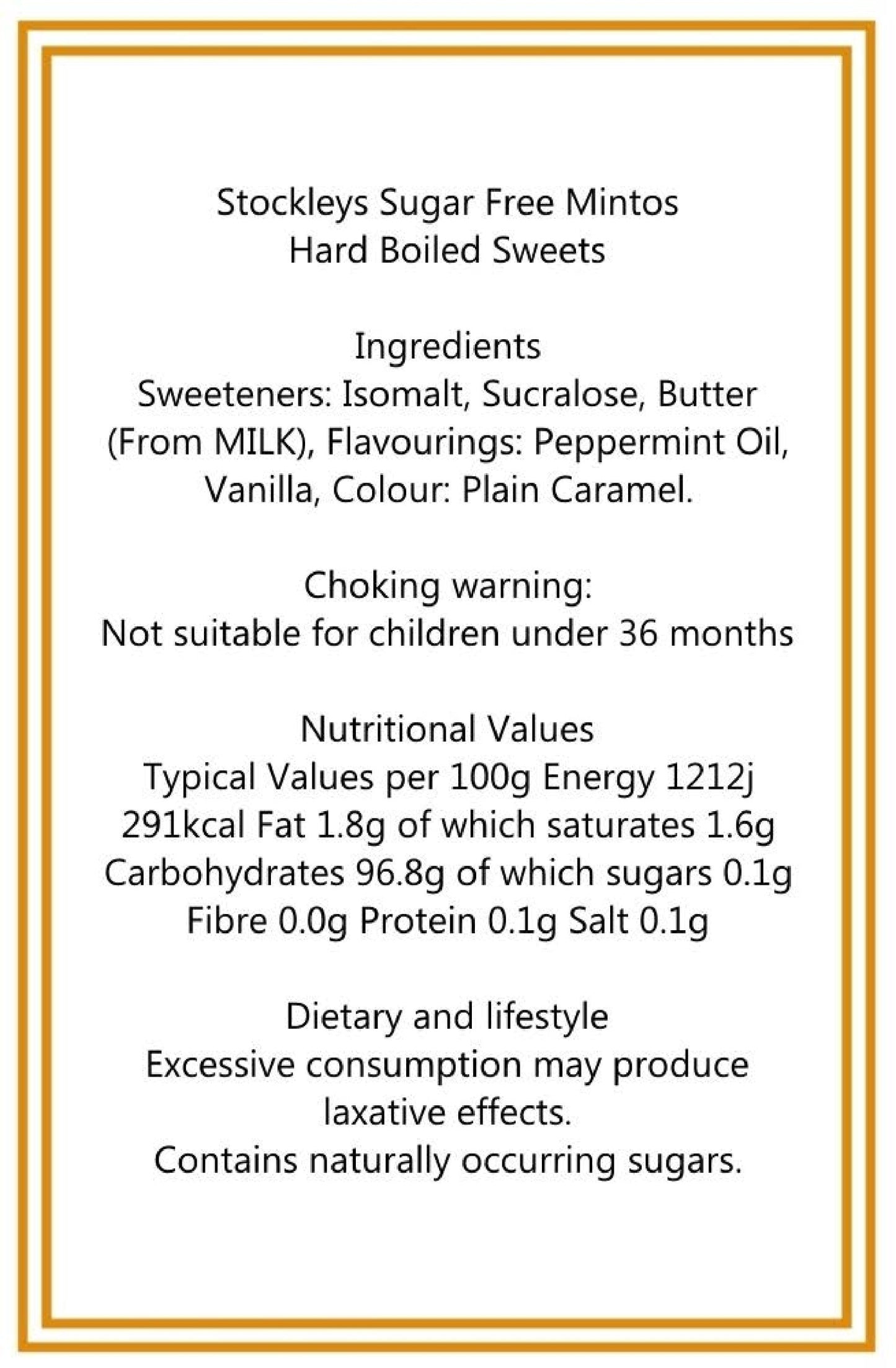 300g Square Window Pattern Box of Sugar Free Mintoes