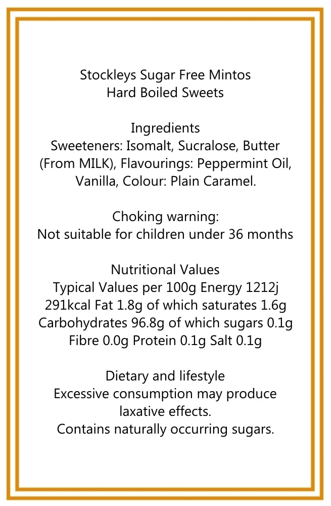 250g Cotton Bag of Sugar Free Mintoes