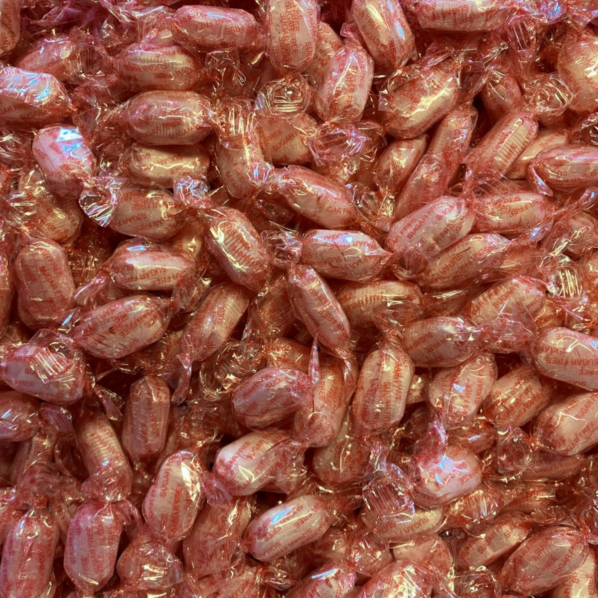 250g Cotton Bag of Sugar Free Strawberry Sherbets Sweets