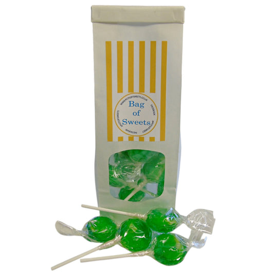 Bag of 10 Dobsons Apple Mega Lollies