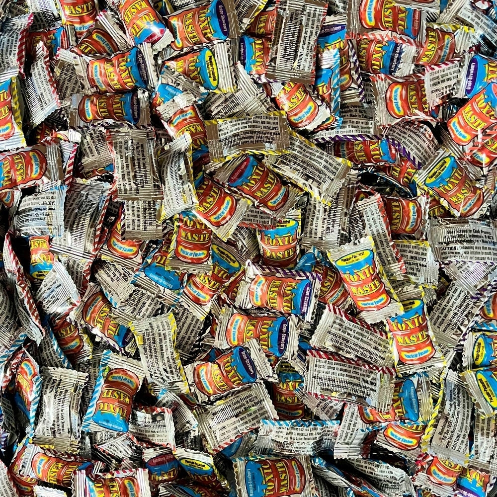 300g Square Flower Pattern Box of Toxic Waste and Nuclear Waste Super Sour Sweet Mix