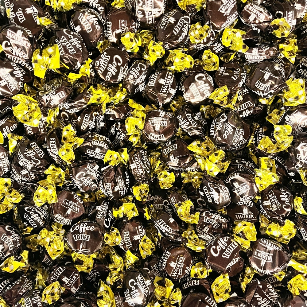 300g Square Flower Pattern Box of Walkers Coffee Toffee Sweets