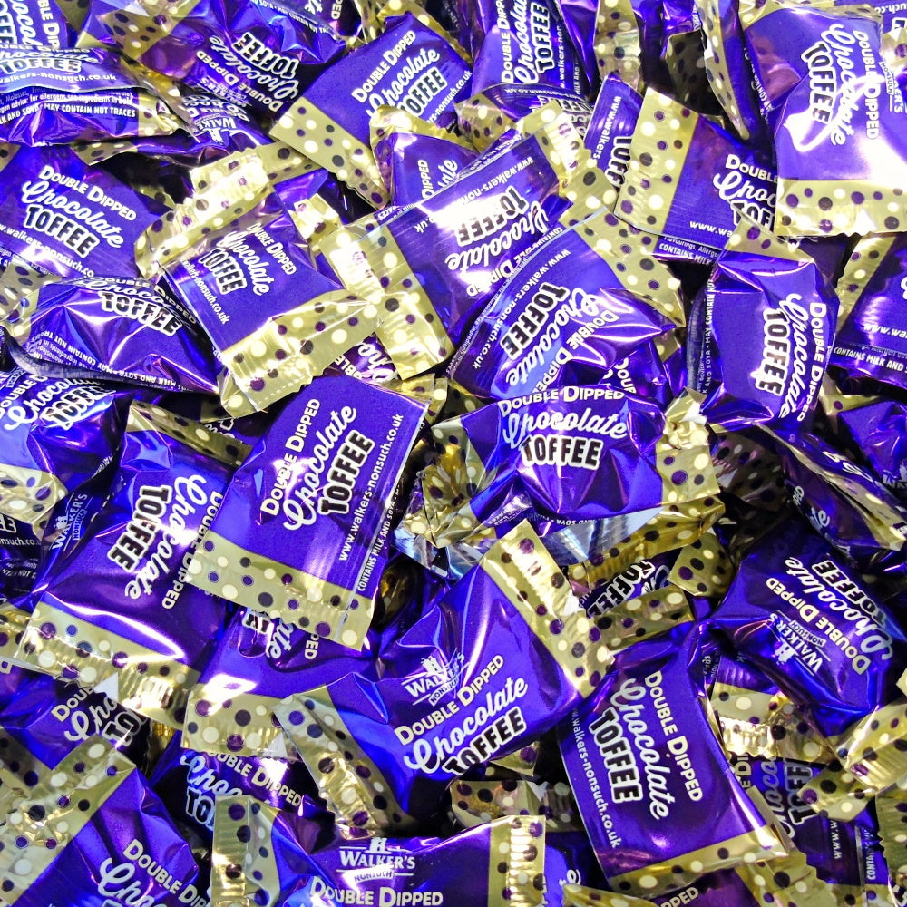 250g Pouch of Walkers Double Dipped Chocolate Toffee