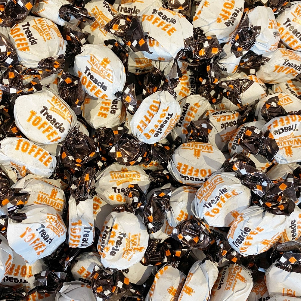 300g Square Window Pattern Box of Walkers Treacle Dabs Toffee