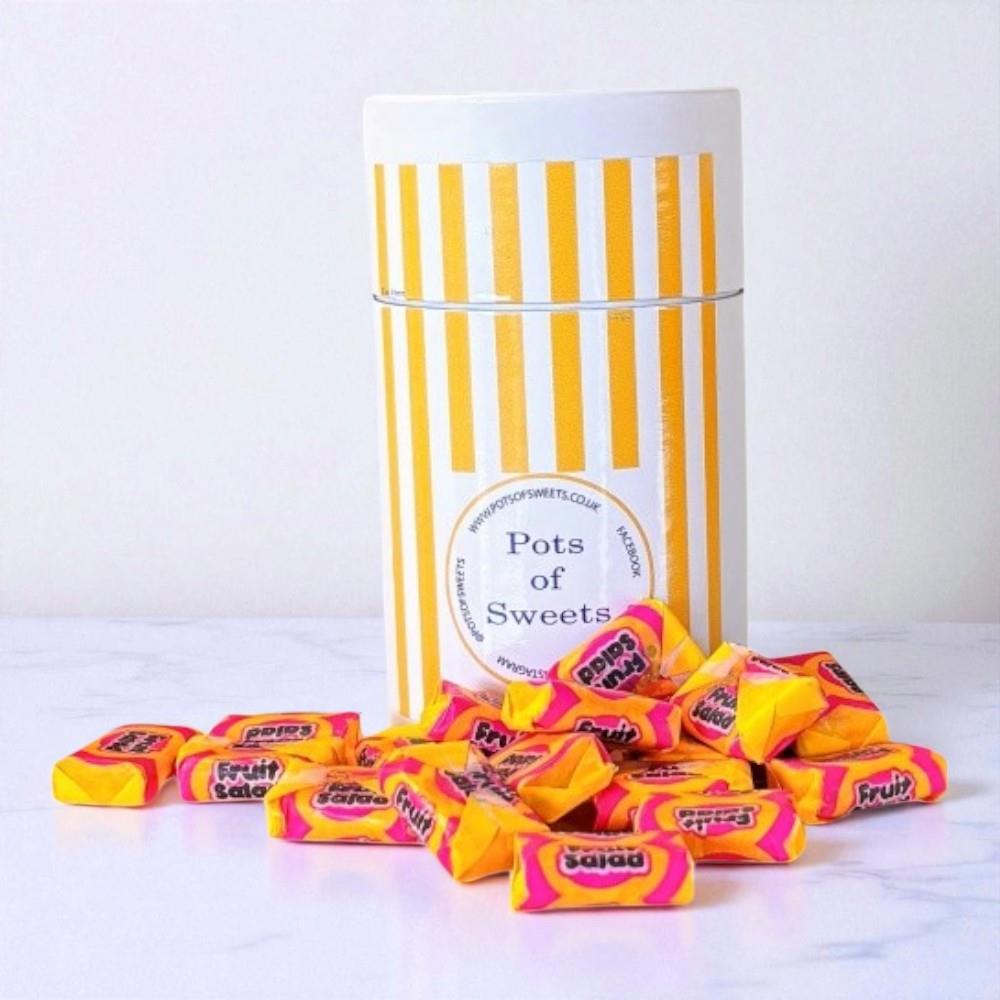 250g White Tube of Fruit Salads Sweets