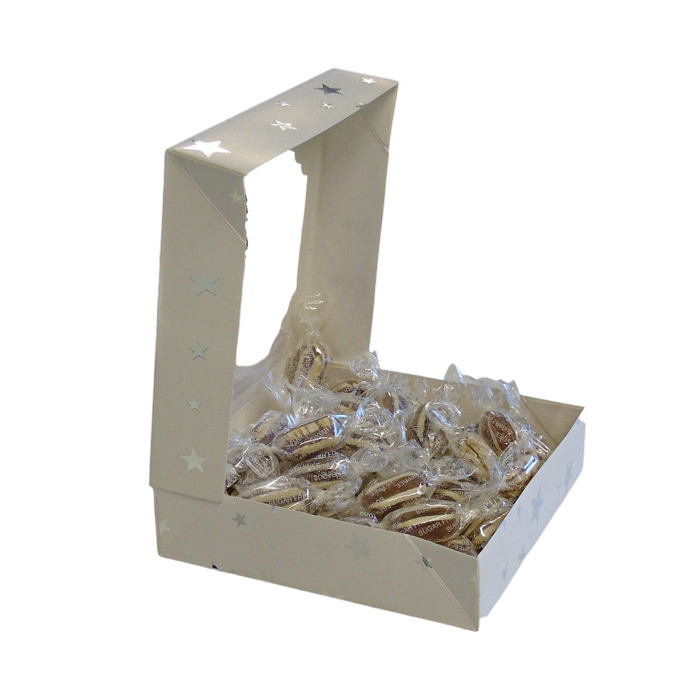 300g Square Window Pattern Box of Sugar Free Mint Humbugs