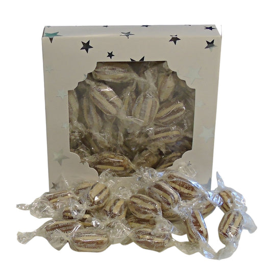 300g Square Window Pattern Box of Sugar Free Mint Humbugs
