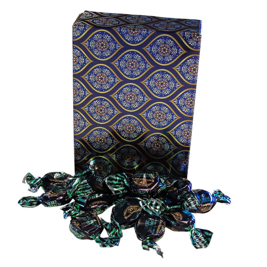 350g Rectangular Patterned Box of Buchanans Chocolate Peppermint Creams